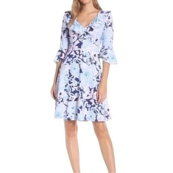 Lilly Pulitzer Stirling Dress Bright Amore Please XS NWT - Picture 2 of 8